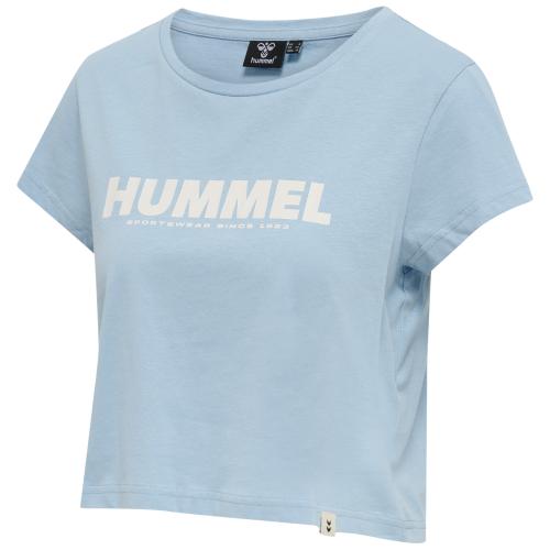 Hummel Hmllegacy Woman Cropped T-Shirt - placid blue (Grösse: XL) von Hummel