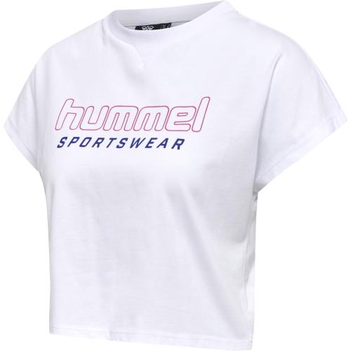 Hummel Hmllgc June Cropped T-Shirt - white (Grösse: L) von Hummel