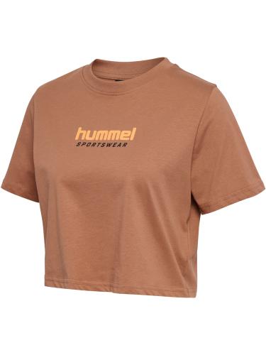 Hummel Hmllgc Malu Cropped T-Shirt - mocha mousse (Grösse: M) von Hummel