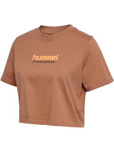 Hummel Hmllgc Malu Cropped T-Shirt - mocha mousse (Grösse: S) von Hummel