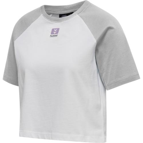 Hummel Hmllgc Naya Cropped T-Shirt - light grey melange (Grösse: XL) von Hummel