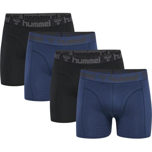 Hummel Hmlmarston 4-Pack Boxers - black/insigina blue (Grösse: M) von Hummel