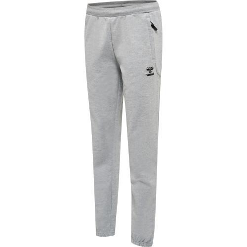 Hummel Hmlmove Grid Cot. Pants Woman - grey melange (Grösse: S) von Hummel