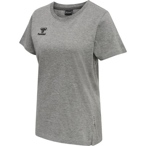 Hummel Hmlmove Grid Cot. T-Shirt S/S Woman - grey melange (Grösse: XL) von Hummel