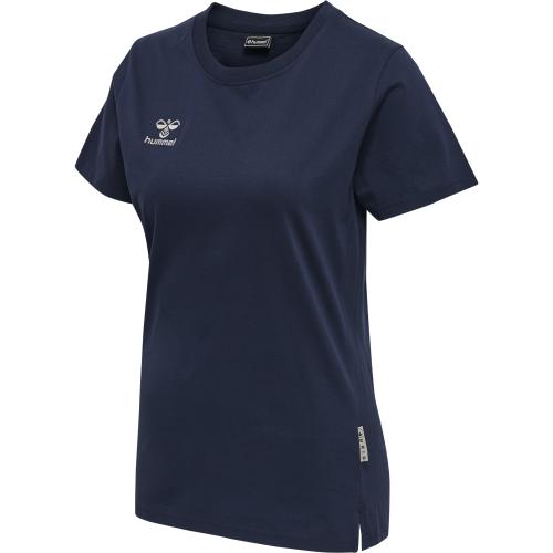 Hummel Hmlmove Grid Cot. T-Shirt S/S Woman - marine (Grösse: L) von Hummel