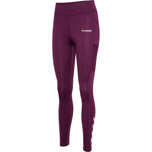 Hummel Hmlmt Chipo Mid Waist Tights - grape wine (Grösse: XS) von Hummel