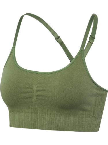 Hummel Hmlmt Define Seamless Padded Bra - deep lichen green (Grösse: XL) von Hummel