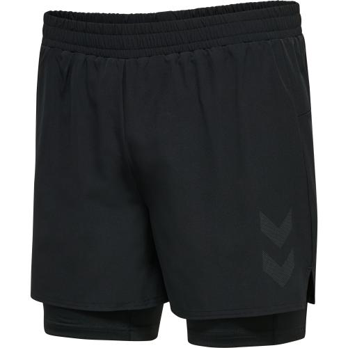 Hummel Hmlmt Force 2 In 1 Shorts - black (Grösse: 2XL) von Hummel