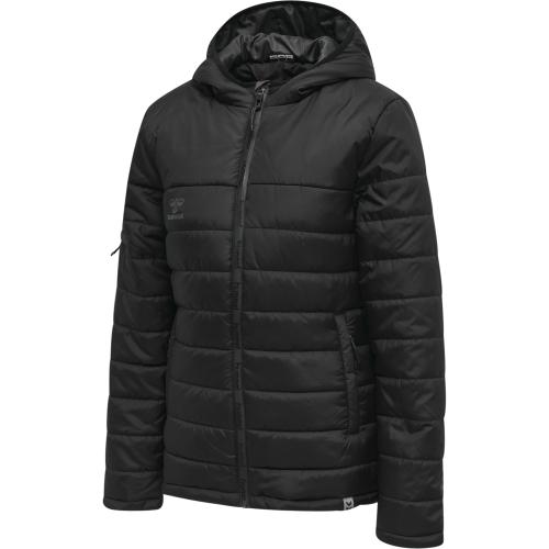 Hummel Hmlnorth Quilted Hood Jacket Woman - black/asphalt (Grösse: L) von Hummel