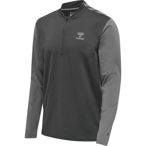 Hummel Hmlpro Grid Half Zip Training L/S - forged iron/quiet shade (Grösse: 2XL) von Hummel