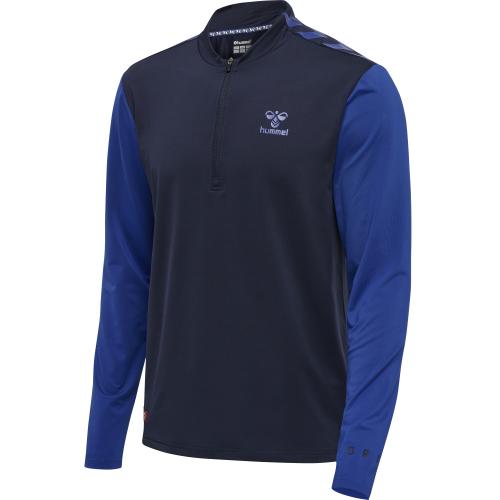 Hummel Hmlpro Grid Half Zip Training L/S - maritime blue/surf the web (Grösse: 2XL) von Hummel