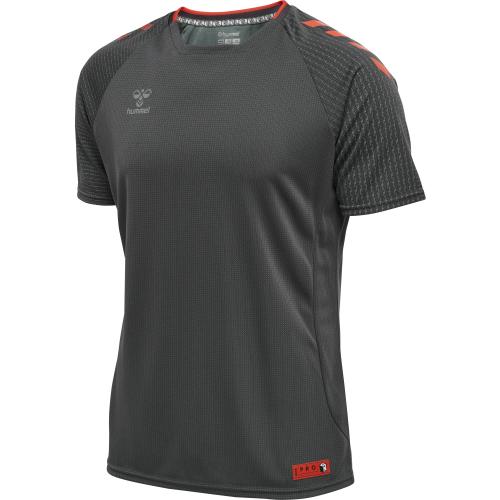 Hummel Hmlpro Grid Training Jersey S/S - forged iron/quiet shade (Grösse: M) von Hummel