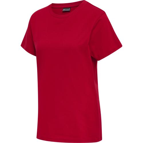 Hummel Hmlred Basic T-Shirt S/S Woman - tango red (Grösse: S) von Hummel