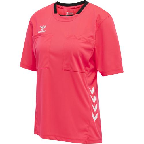 Hummel Hmlreferee Chevron Wo Jersey S/S - diva pink (Grösse: XL) von Hummel