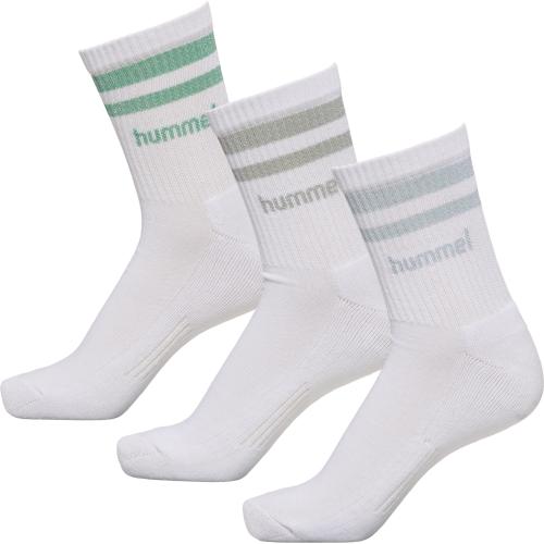 Hummel Hmlretro Lurex 3-Pack Socks Mix - mix green spruce/celestialblue (Grösse: 39-42) von Hummel
