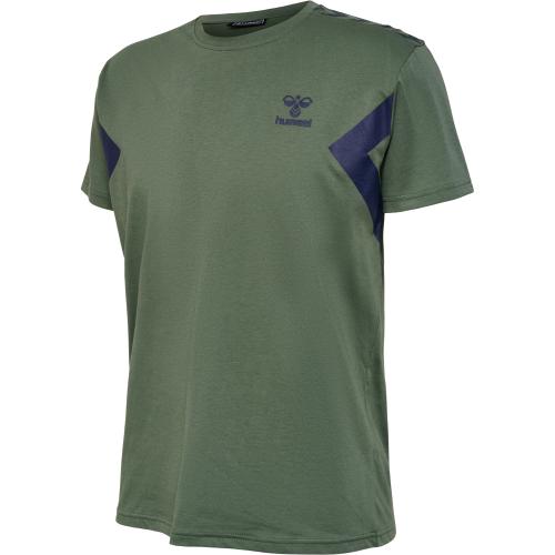 Hummel Hmlstaltic Cotton T-Shirt S/S - duck green (Grösse: 3XL) von Hummel