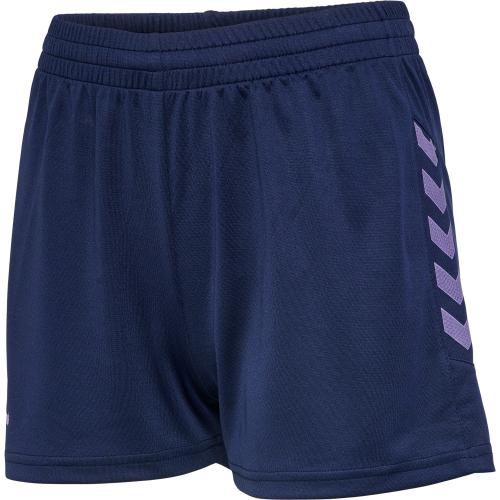 Hummel Hmlstaltic Poly Shorts Woman - marine/paisley purple (Grösse: M) von Hummel