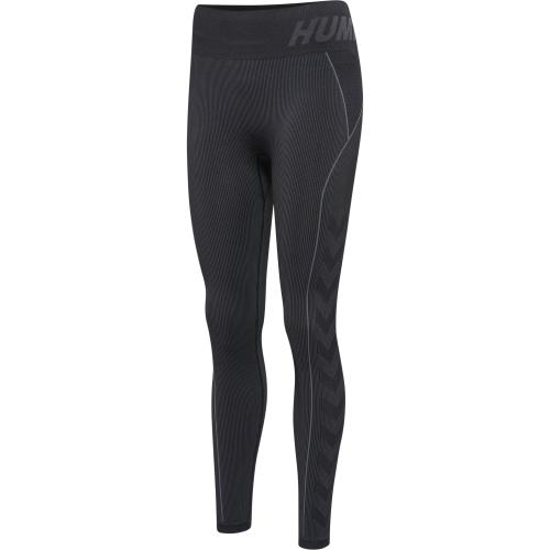 Hummel Hmlte Christel Seamless Mw Tights - black/asphalt melange (Grösse: XS) von Hummel