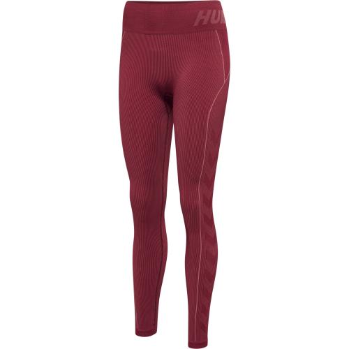 Hummel Hmlte Christel Seamless Mw Tights - cabernet/apple butter melange (Grösse: M) von Hummel