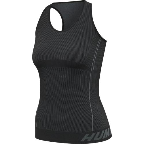 Hummel Hmlte Christel Seamless Top - black/asphalt melange (Grösse: XS) von Hummel