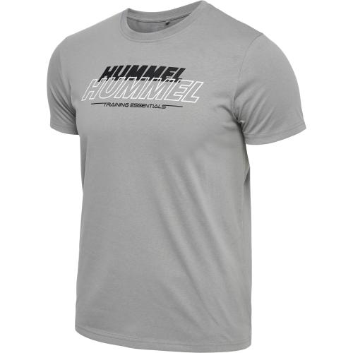 Hummel Hmlte Jeff Cotton T-Shirt - sharkskin (Grösse: M) von Hummel