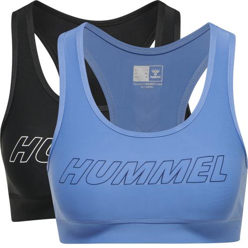 Hummel Hmlte Tola 2-Pack Sports Bra - black/marina (Grösse: XS) von Hummel