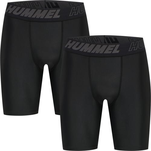 Hummel Hmlte Topaz 2-Pack Tight Shorts - black/black (Grösse: L) von Hummel
