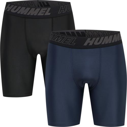 Hummel Hmlte Topaz 2-Pack Tight Shorts - black/insigina blue (Grösse: 2XL) von Hummel