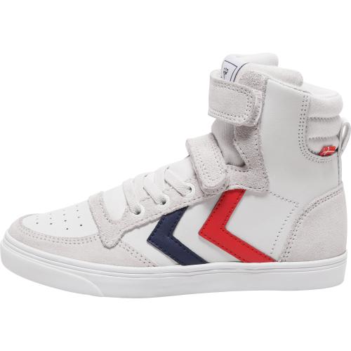 Hummel Slimmer Stadil Leather High Jr - white (Grösse: 33) von Hummel