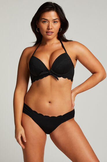 Hunkemöller Bikini-Slip Scallop Schwarz von Hunkemöller