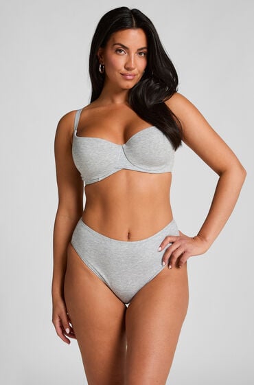 Hunkemöller Brazilian mit hohem Beinausschnitt Grau von Hunkemöller