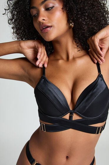 Hunkemöller Colette Vorgeformter Push-up-Bügel-BH Longline Schwarz Hunkemöller Colette Vorgeformter Push-up-Bügel-BH Longline Schwarz von Hunkemöller