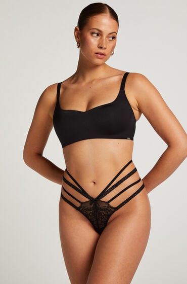 Hunkemöller String Lorraine Schwarz von Hunkemöller