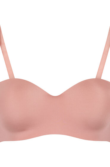 Hunkemöller Gepolsterter trägerloser Push-Up BH mit Bügeln Smooth Rose von Hunkemöller