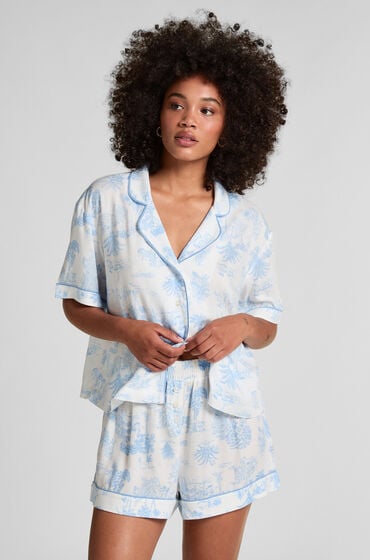 Hunkemöller Gewebte Shorts Blau von Hunkemöller