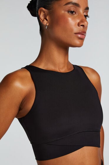 Hunkemöller HKMX Sport-BH Level 1 Schwarz von Hunkemöller