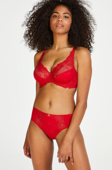 Hunkemöller Hochgeschnittener Slip Diva Rot von Hunkemöller