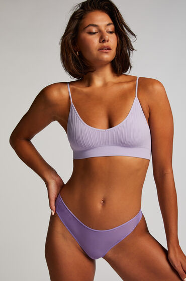 Hunkemöller Invisible Brazilian Stripe Mesh Lila von Hunkemöller