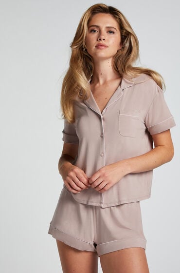 Hunkemöller Jersey-Shorts Essential Beige von Hunkemöller