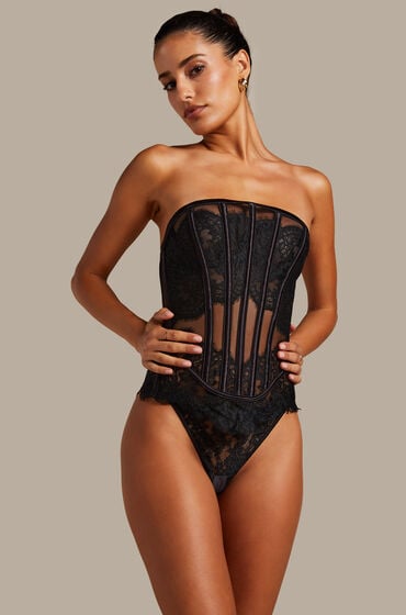 Hunkemöller Korsett Chalice Schwarz Hunkemöller Korsett Chalice Schwarz von Hunkemöller