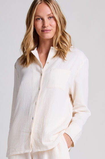 Hunkemöller Musselin-Jacke Weiß von Hunkemöller