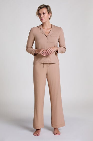 Hunkemöller Petite Essential-Hose gerippt Beige Hunkemöller Petite Essential-Hose gerippt Beige von Hunkemöller