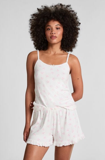 Hunkemöller Pointelle-Shorts Weiß von Hunkemöller