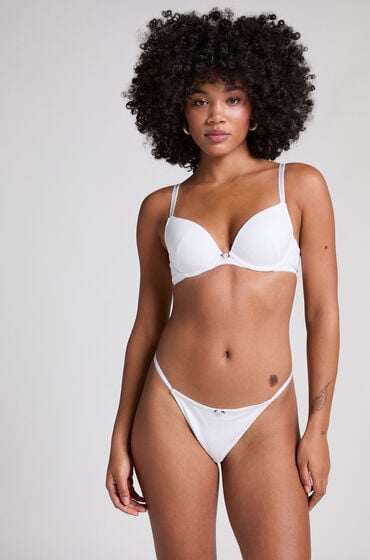 Hunkemöller Pointelle String Weiß von Hunkemöller