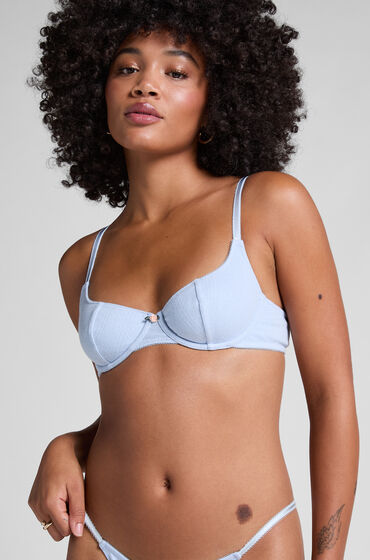 Hunkemöller Pointelle Unwattierter Bügel-BH Blau Hunkemöller Pointelle Unwattierter Bügel-BH Blau von Hunkemöller