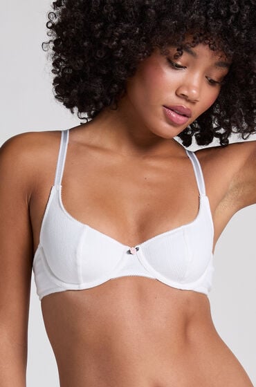 Hunkemöller Pointelle Unwattierter Bügel-BH Weiß von Hunkemöller