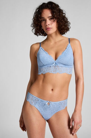 Hunkemöller Posie String Blau von Hunkemöller