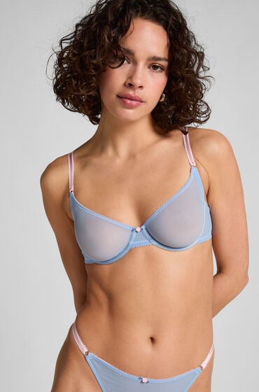 Hunkemöller Unwattierter Bügel-BH Roza Blau von Hunkemöller