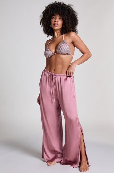 Hunkemöller Satin-Strandhose Rose von Hunkemöller