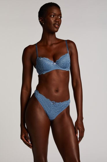 Hunkemöller String Marine Blau von Hunkemöller